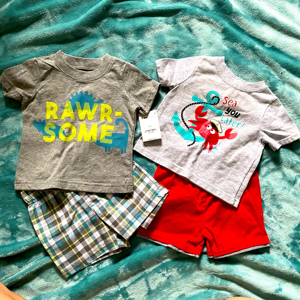 2 shorts outfits